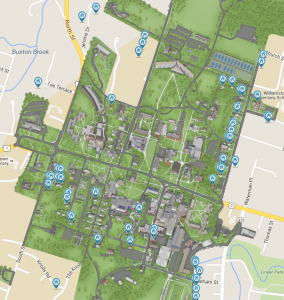Residentail properties on campus map